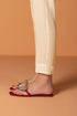 Raw Silk Cigarette Pants